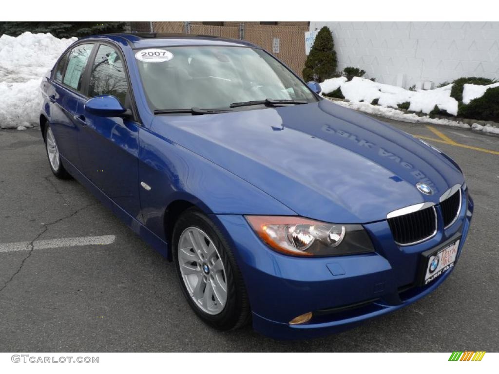 2007 3 Series 328xi Sedan - Montego Blue Metallic / Beige photo #11