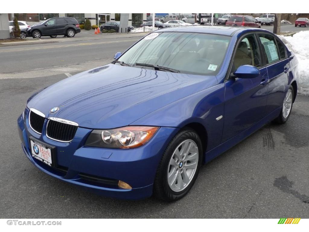 2007 3 Series 328xi Sedan - Montego Blue Metallic / Beige photo #13