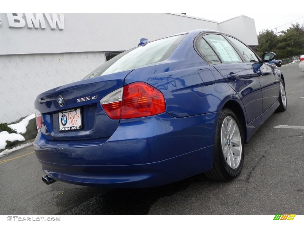 2007 3 Series 328xi Sedan - Montego Blue Metallic / Beige photo #17