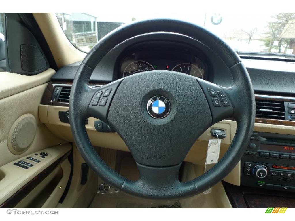 2007 3 Series 328xi Sedan - Montego Blue Metallic / Beige photo #42