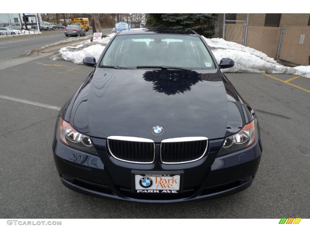 2007 3 Series 328xi Sedan - Monaco Blue Metallic / Grey photo #2