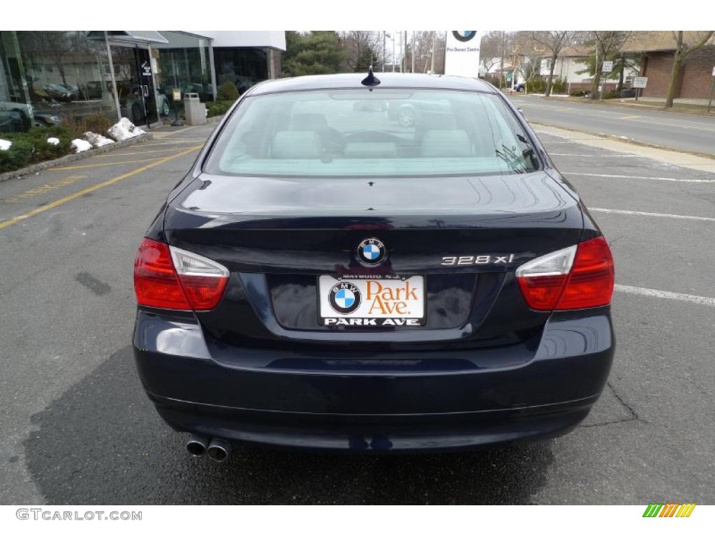 2007 3 Series 328xi Sedan - Monaco Blue Metallic / Grey photo #10