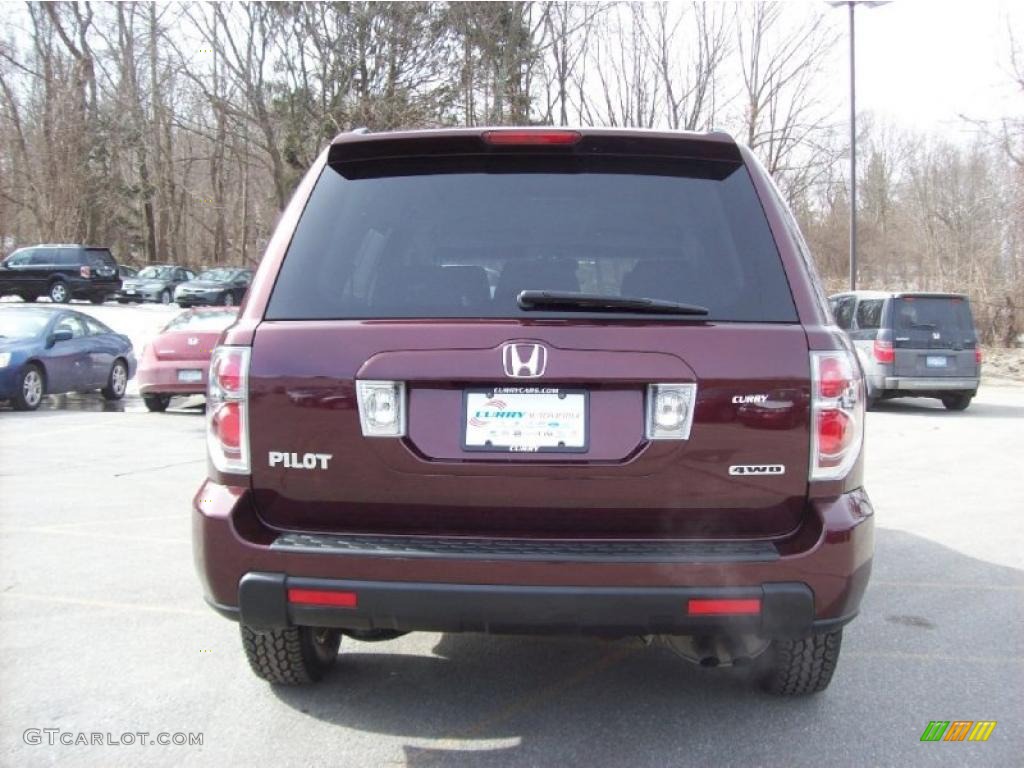 2007 Pilot EX 4WD - Dark Cherry Pearl / Gray photo #23