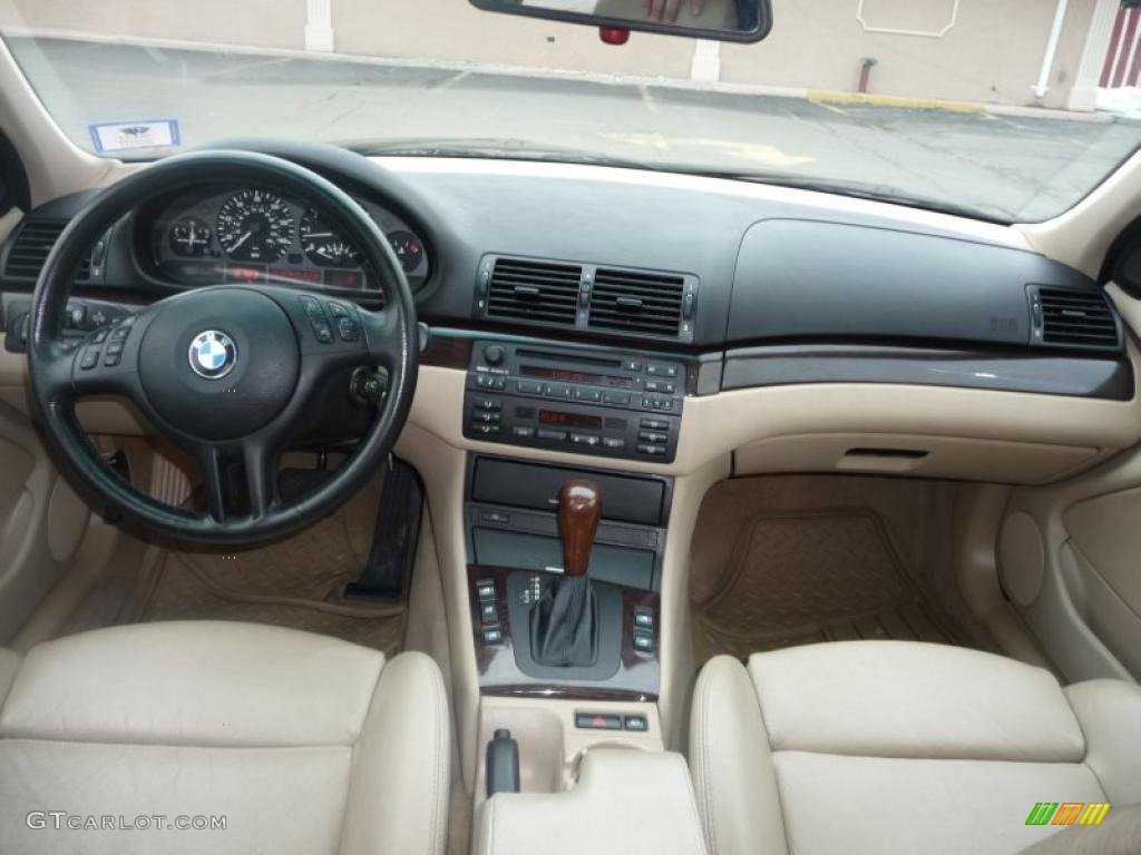 2001 3 Series 325i Sedan - Jet Black / Sand photo #7