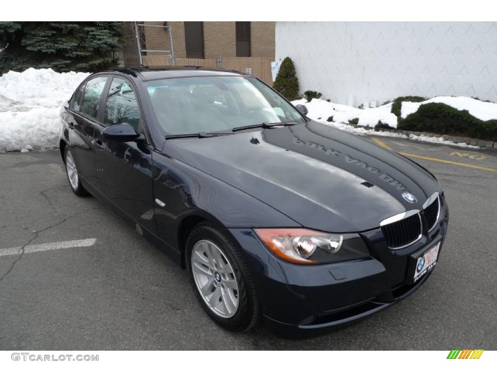 2007 3 Series 328xi Sedan - Monaco Blue Metallic / Grey photo #23