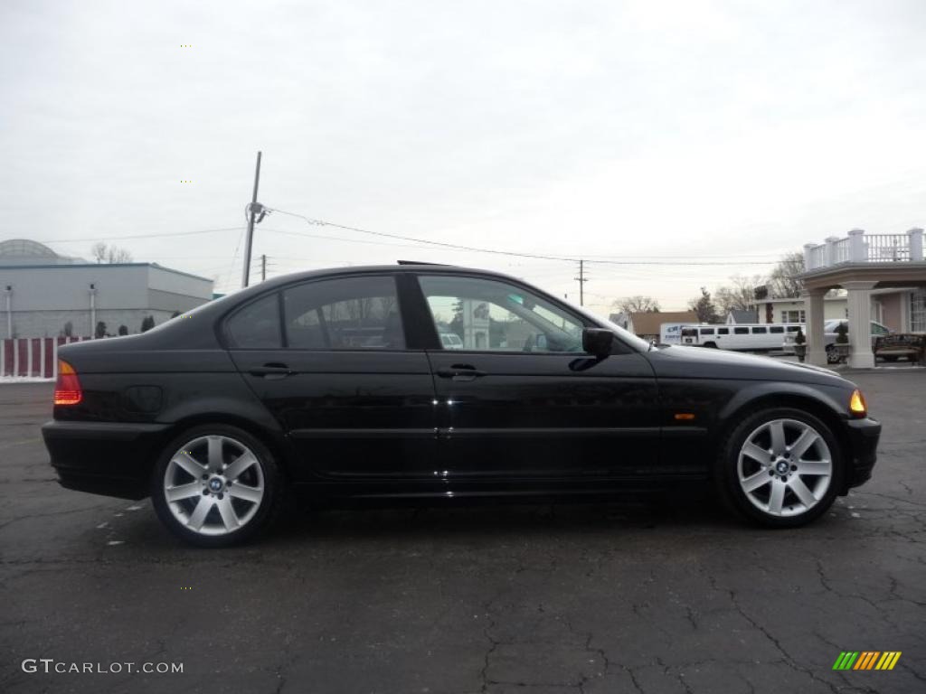 2001 3 Series 325i Sedan - Jet Black / Sand photo #10