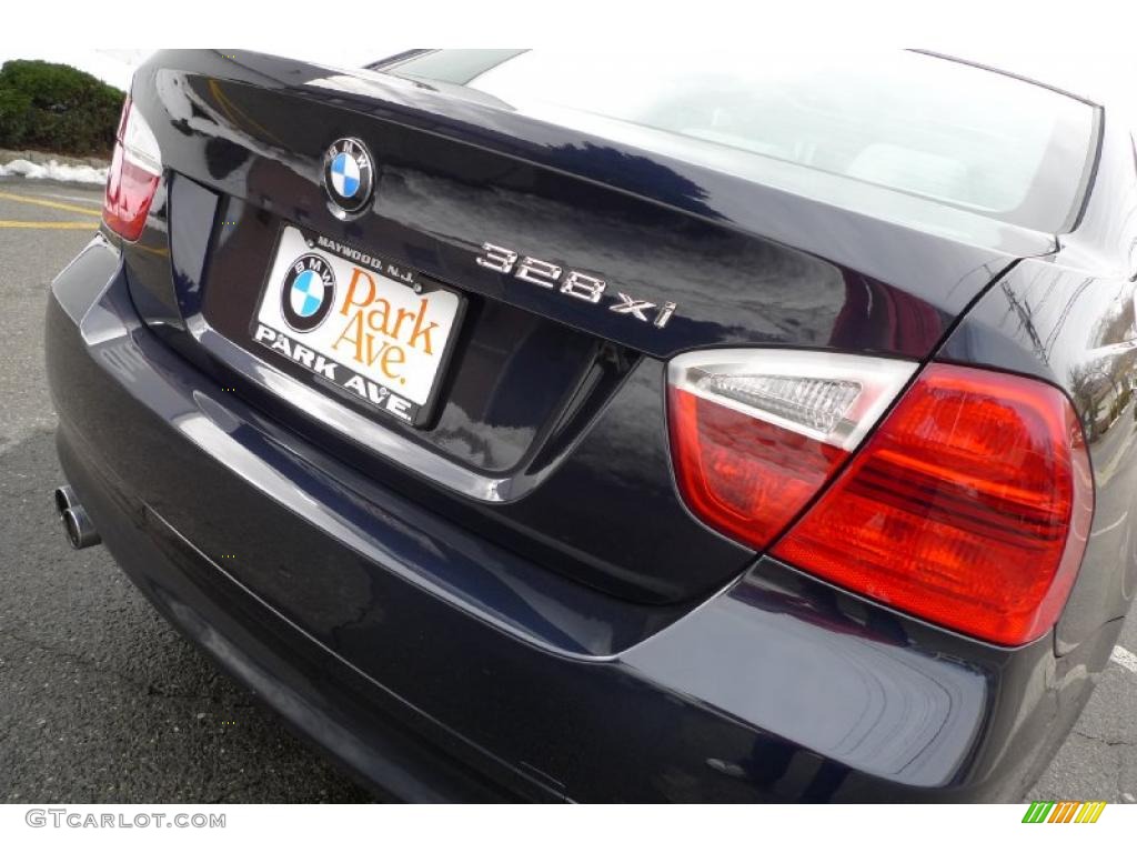 2007 3 Series 328xi Sedan - Monaco Blue Metallic / Grey photo #35