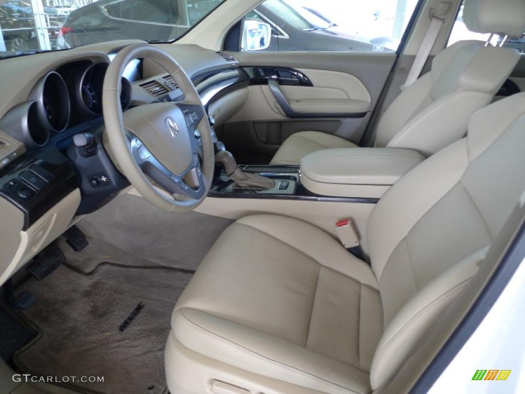 2007 MDX Sport - Aspen White Pearl / Parchment photo #14