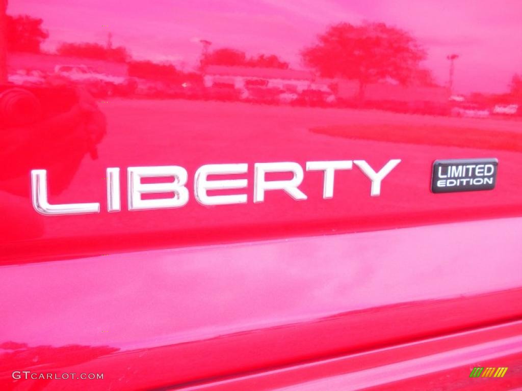 2002 Liberty Limited 4x4 - Flame Red / Dark Slate Gray photo #9