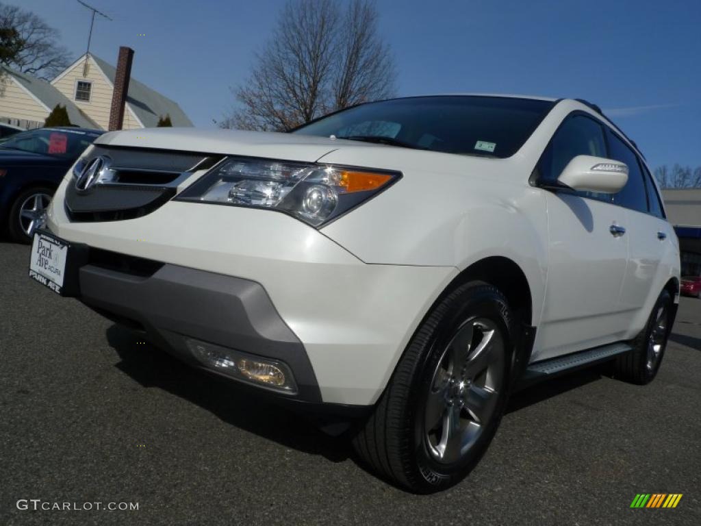 2007 MDX Sport - Aspen White Pearl / Parchment photo #35