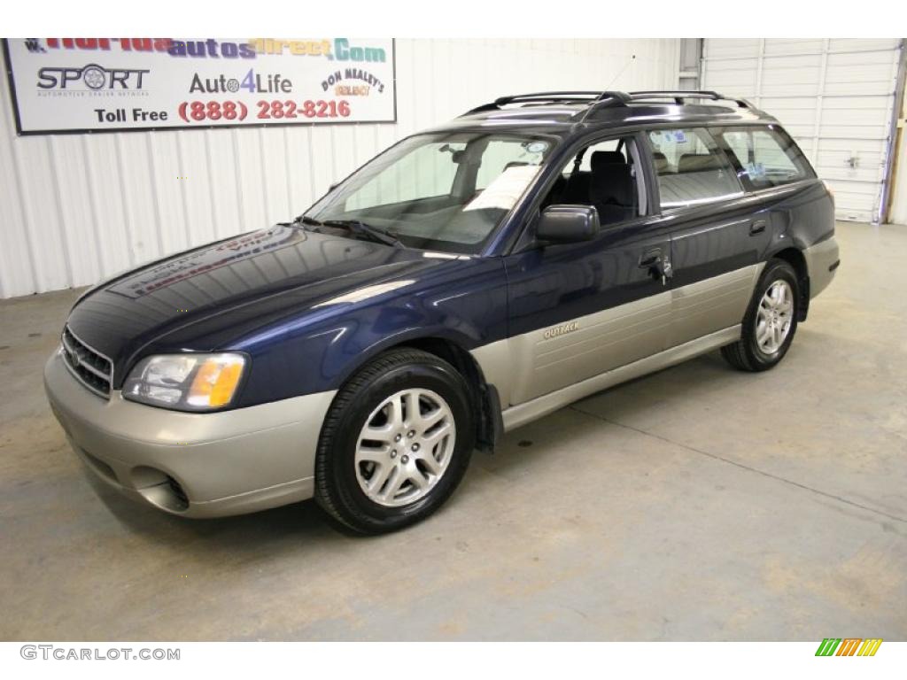 2001 Outback Wagon - Deep Sapphire Metallic / Black photo #4