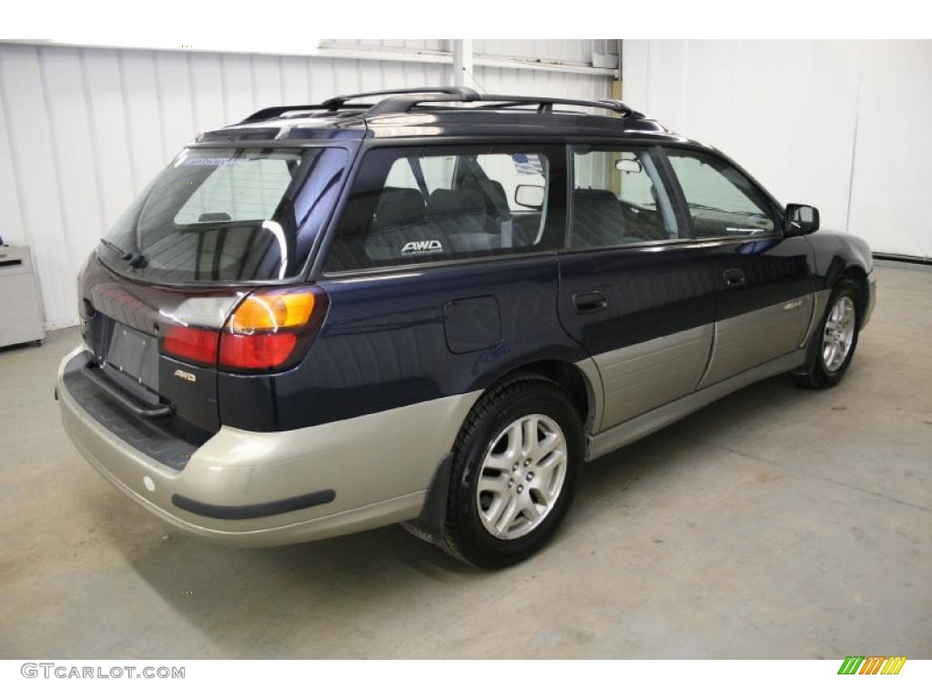 2001 Outback Wagon - Deep Sapphire Metallic / Black photo #5
