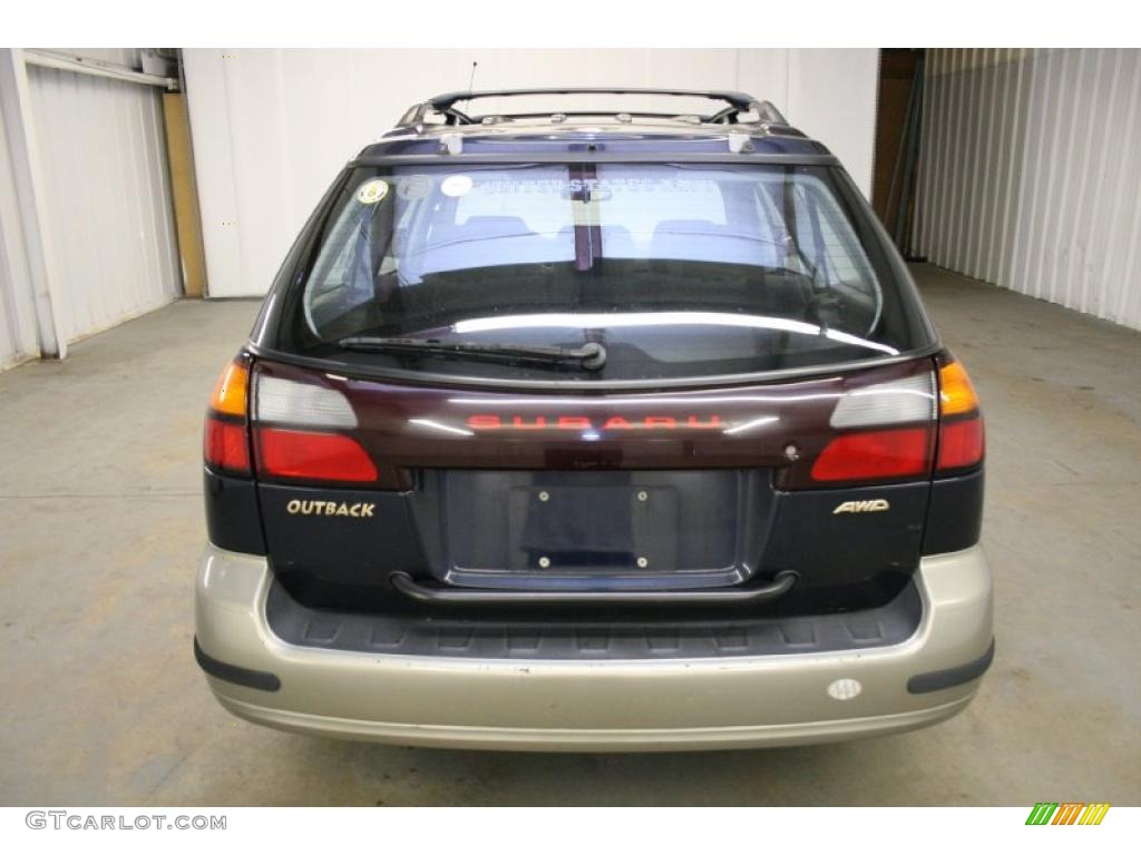 2001 Outback Wagon - Deep Sapphire Metallic / Black photo #6