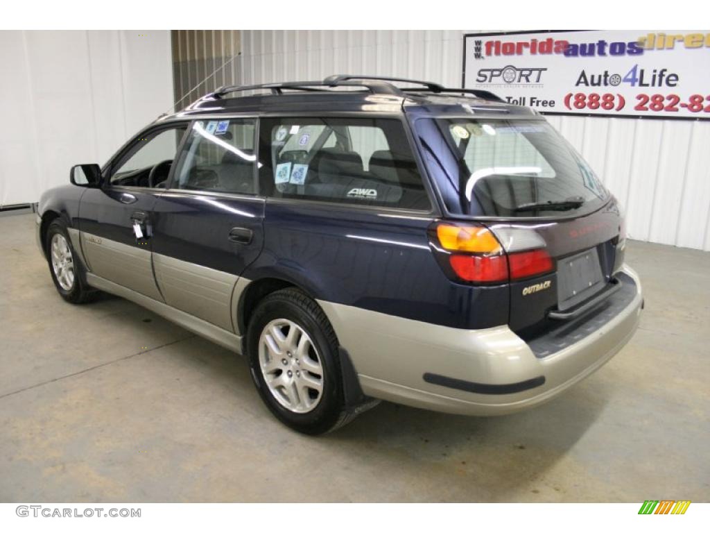 2001 Outback Wagon - Deep Sapphire Metallic / Black photo #7