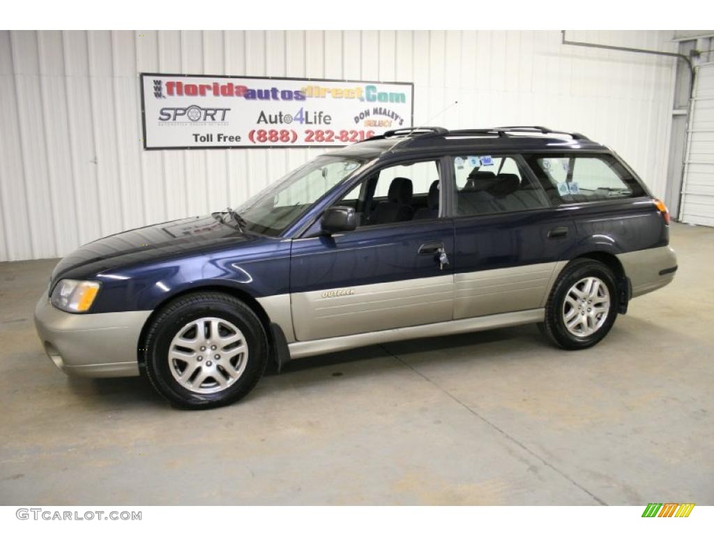 2001 Outback Wagon - Deep Sapphire Metallic / Black photo #8