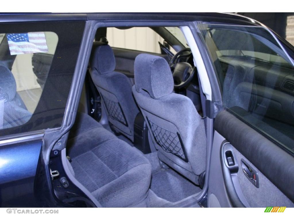 2001 Outback Wagon - Deep Sapphire Metallic / Black photo #10