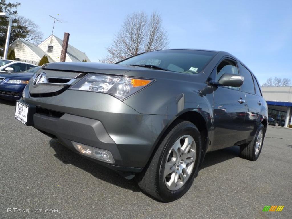 2007 MDX  - Nimbus Gray Metallic / Taupe photo #2