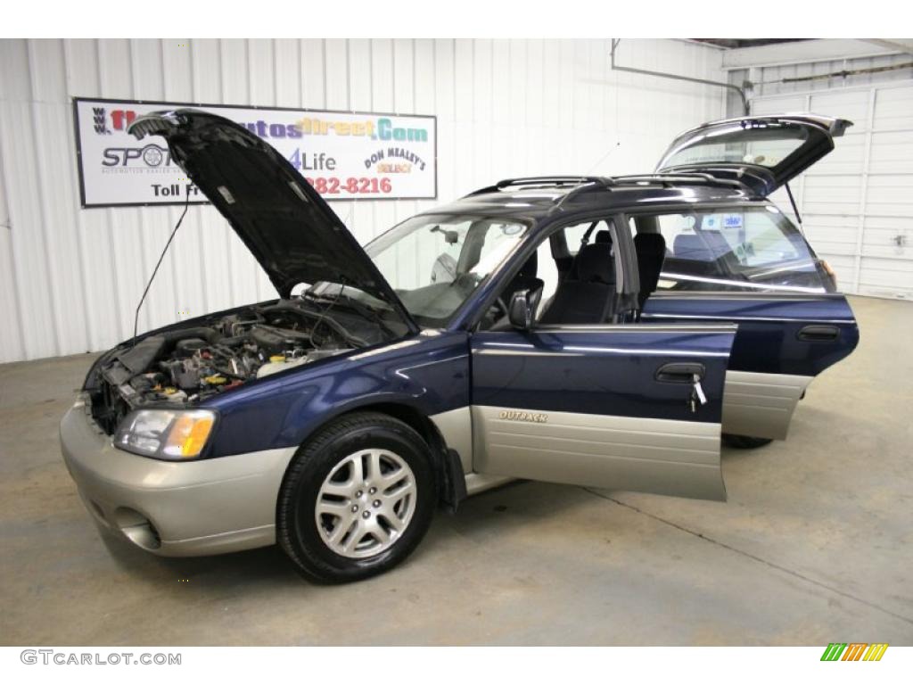 2001 Outback Wagon - Deep Sapphire Metallic / Black photo #47