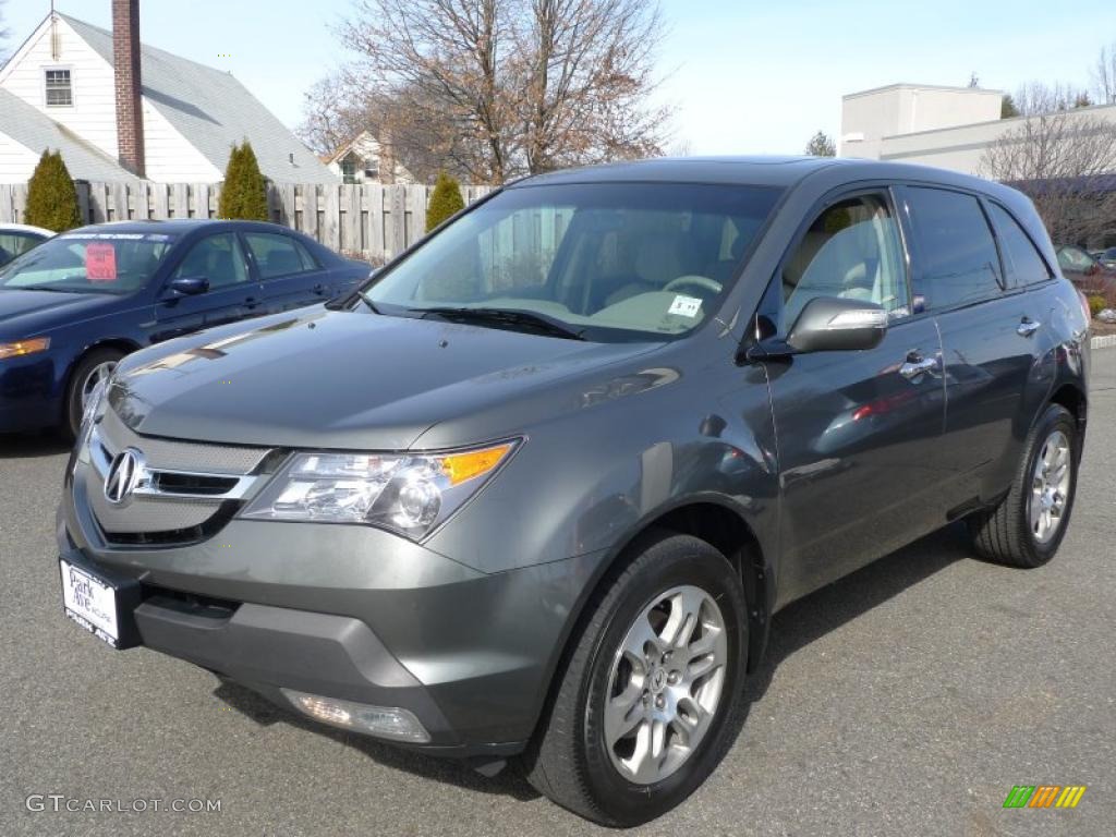 2007 MDX  - Nimbus Gray Metallic / Taupe photo #39