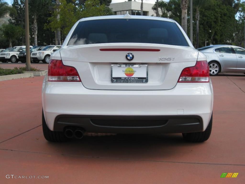 2008 1 Series 135i Coupe - Alpine White / Grey photo #6