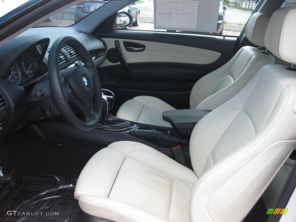 2008 1 Series 135i Coupe - Alpine White / Grey photo #10