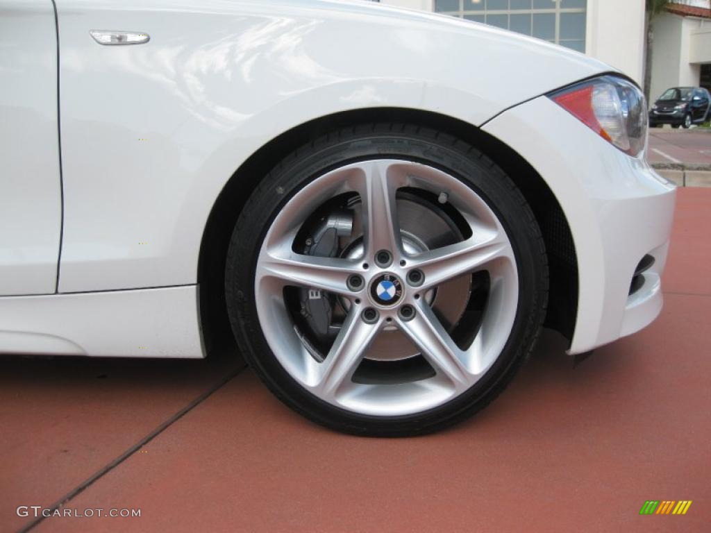 2008 1 Series 135i Coupe - Alpine White / Grey photo #16