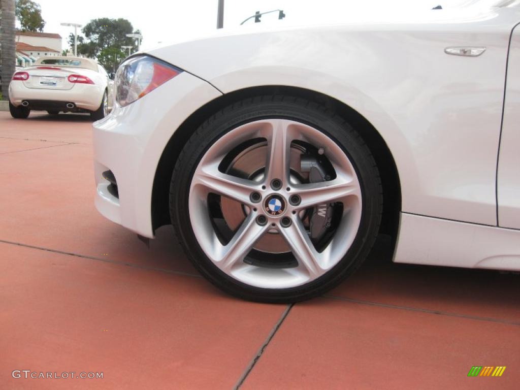 2008 1 Series 135i Coupe - Alpine White / Grey photo #17
