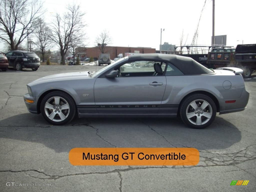 2006 Mustang GT Premium Convertible - Tungsten Grey Metallic / Dark Charcoal photo #1