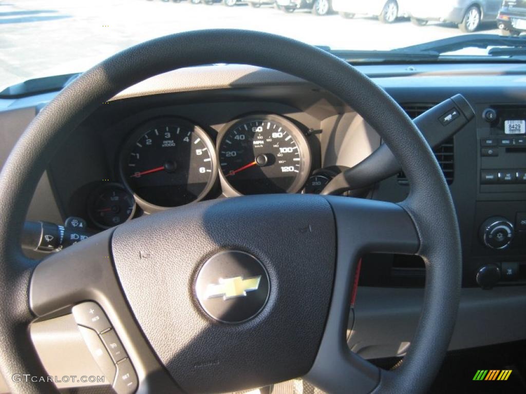 2010 Silverado 1500 Regular Cab - Sheer Silver Metallic / Dark Titanium photo #9