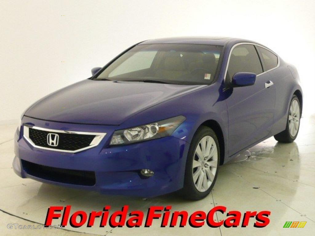 2008 Accord EX-L V6 Coupe - Belize Blue Pearl / Ivory photo #1