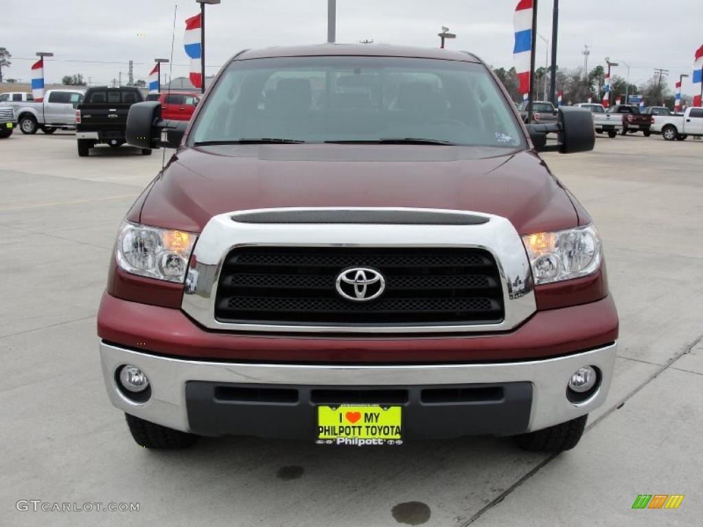 2008 Tundra SR5 Double Cab - Salsa Red Pearl / Graphite Gray photo #8