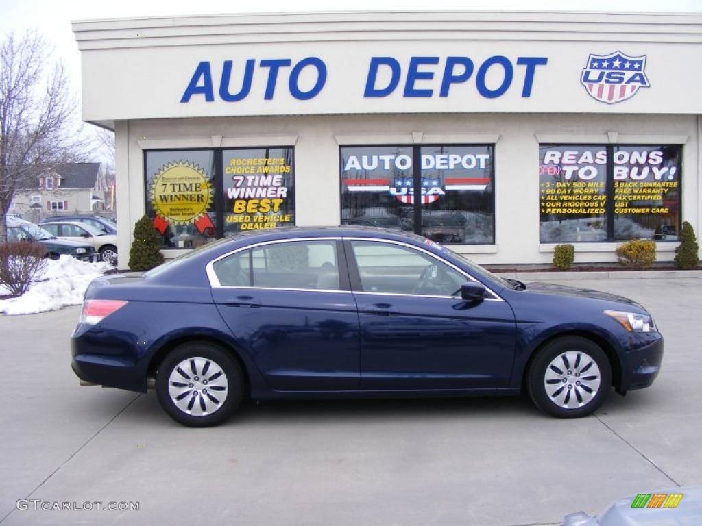 2009 Accord LX Sedan - Royal Blue Pearl / Black photo #1