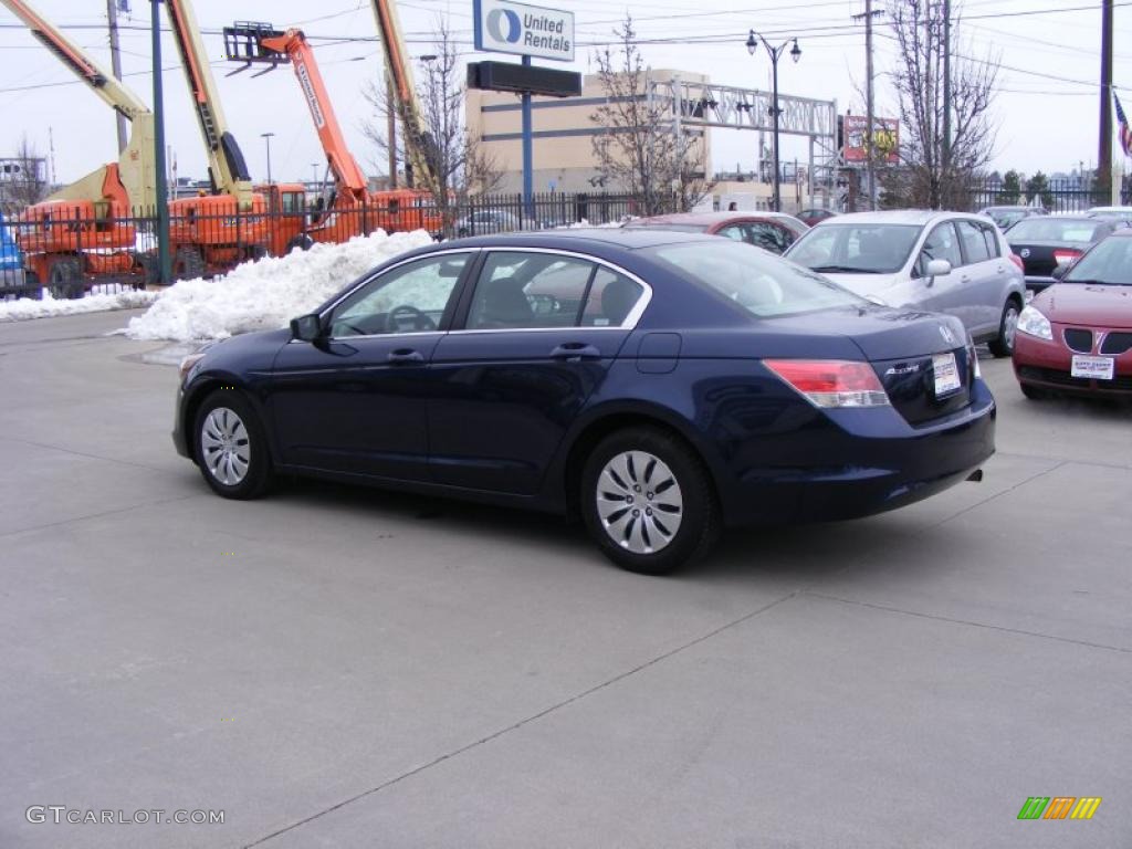 2009 Accord LX Sedan - Royal Blue Pearl / Black photo #6