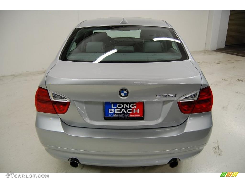 2007 3 Series 335i Sedan - Titanium Silver Metallic / Grey photo #7