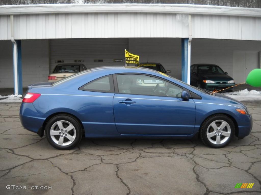 2008 Civic EX Coupe - Atomic Blue Metallic / Gray photo #1