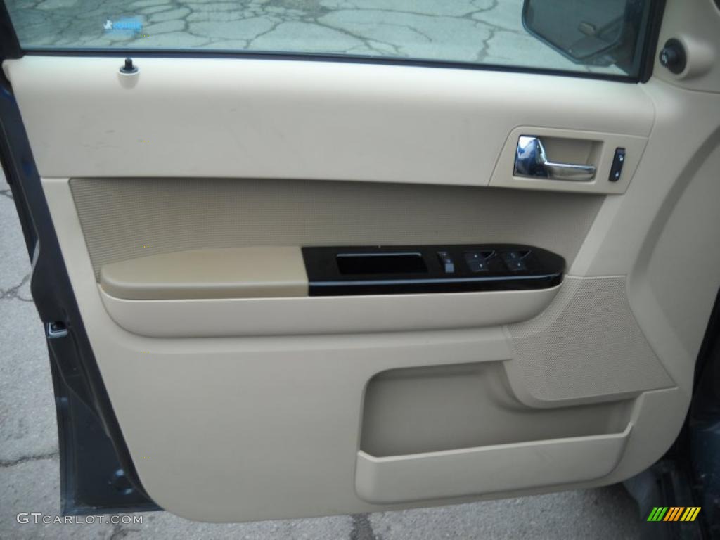 2009 Escape Limited V6 4WD - Black Pearl Slate Metallic / Camel photo #6