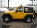 2008 Detonator Yellow Jeep Wrangler X 4x4  photo #5