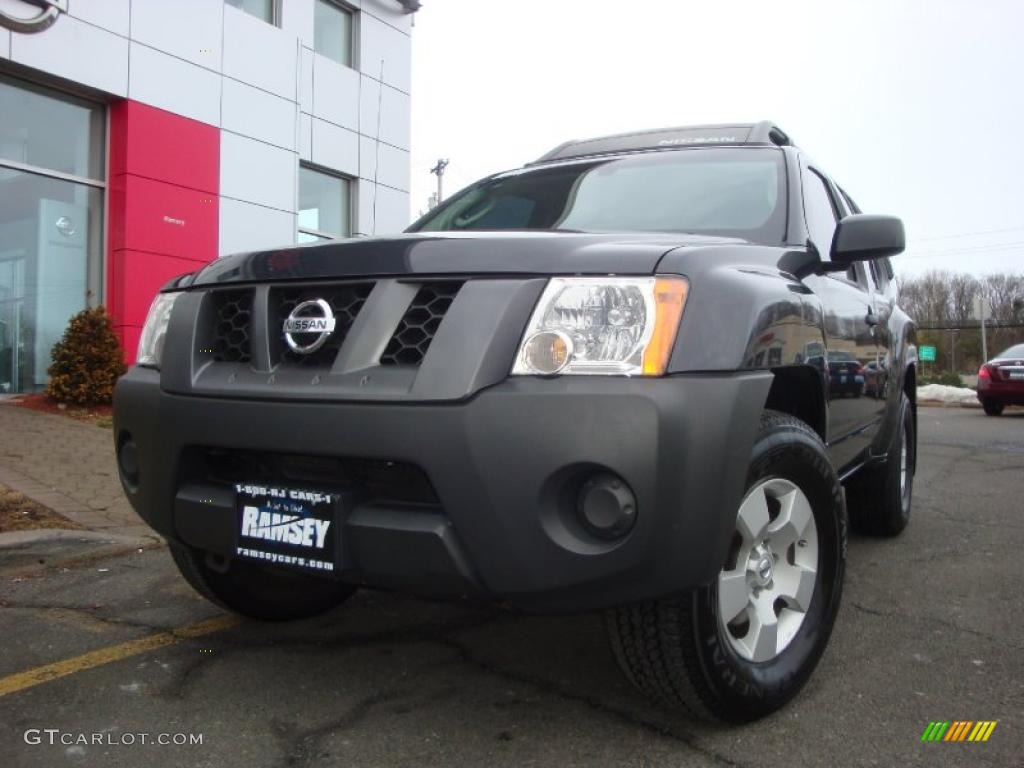 2007 Xterra S 4x4 - Night Armor Black Metallic / Charcoal photo #3