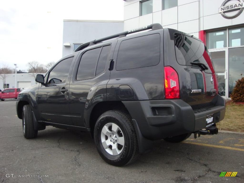 2007 Xterra S 4x4 - Night Armor Black Metallic / Charcoal photo #7