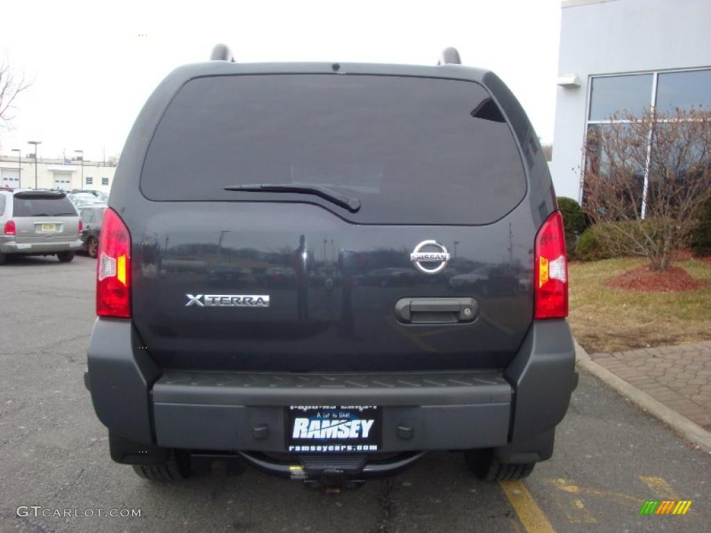 2007 Xterra S 4x4 - Night Armor Black Metallic / Charcoal photo #9