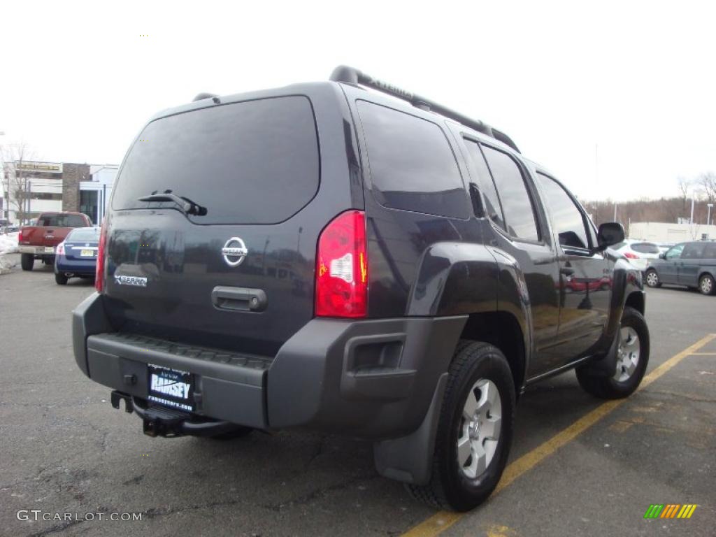 2007 Xterra S 4x4 - Night Armor Black Metallic / Charcoal photo #10