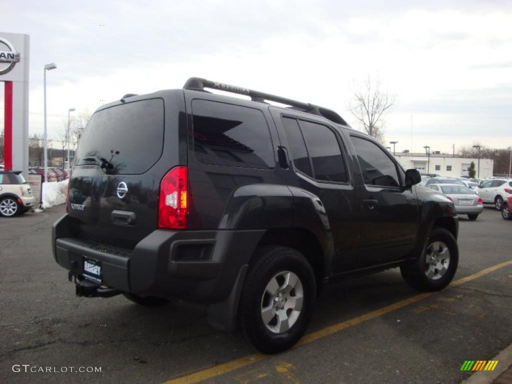 2007 Xterra S 4x4 - Night Armor Black Metallic / Charcoal photo #11
