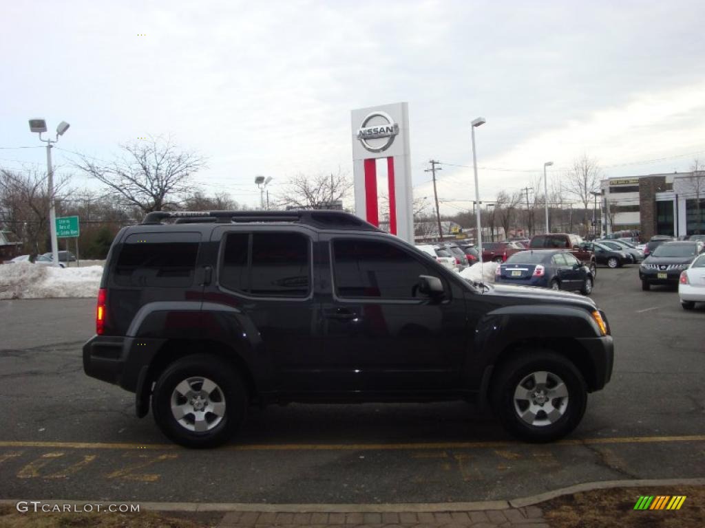 2007 Xterra S 4x4 - Night Armor Black Metallic / Charcoal photo #12