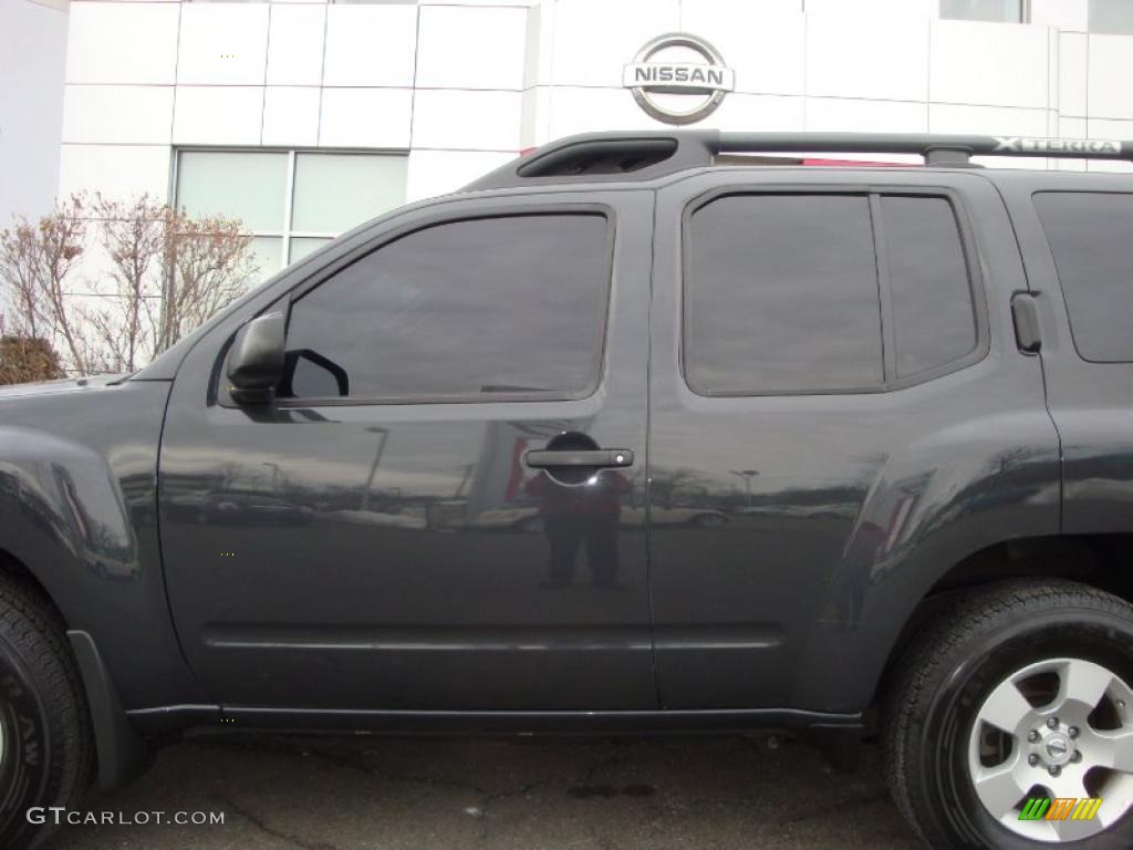 2007 Xterra S 4x4 - Night Armor Black Metallic / Charcoal photo #18