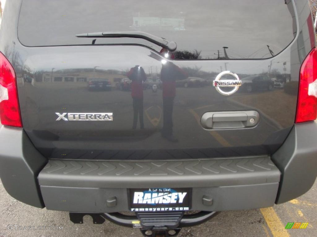 2007 Xterra S 4x4 - Night Armor Black Metallic / Charcoal photo #20