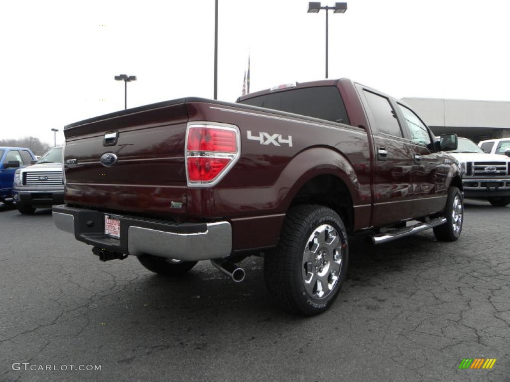 2010 F150 XLT SuperCrew 4x4 - Royal Red Metallic / Medium Stone photo #3