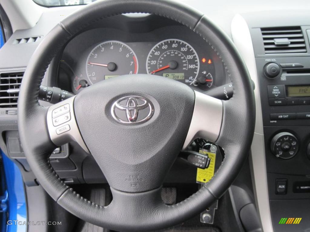 2009 Corolla S - Blue Streak Metallic / Dark Charcoal photo #11