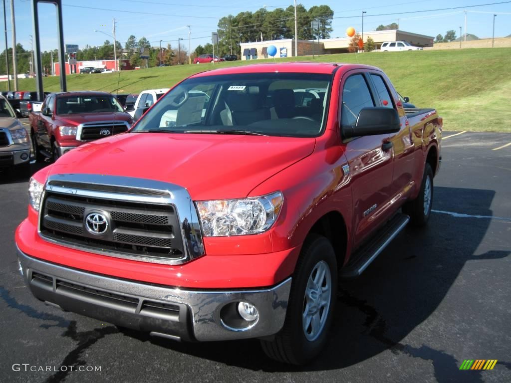 2010 Tundra Double Cab - Radiant Red / Graphite Gray photo #1