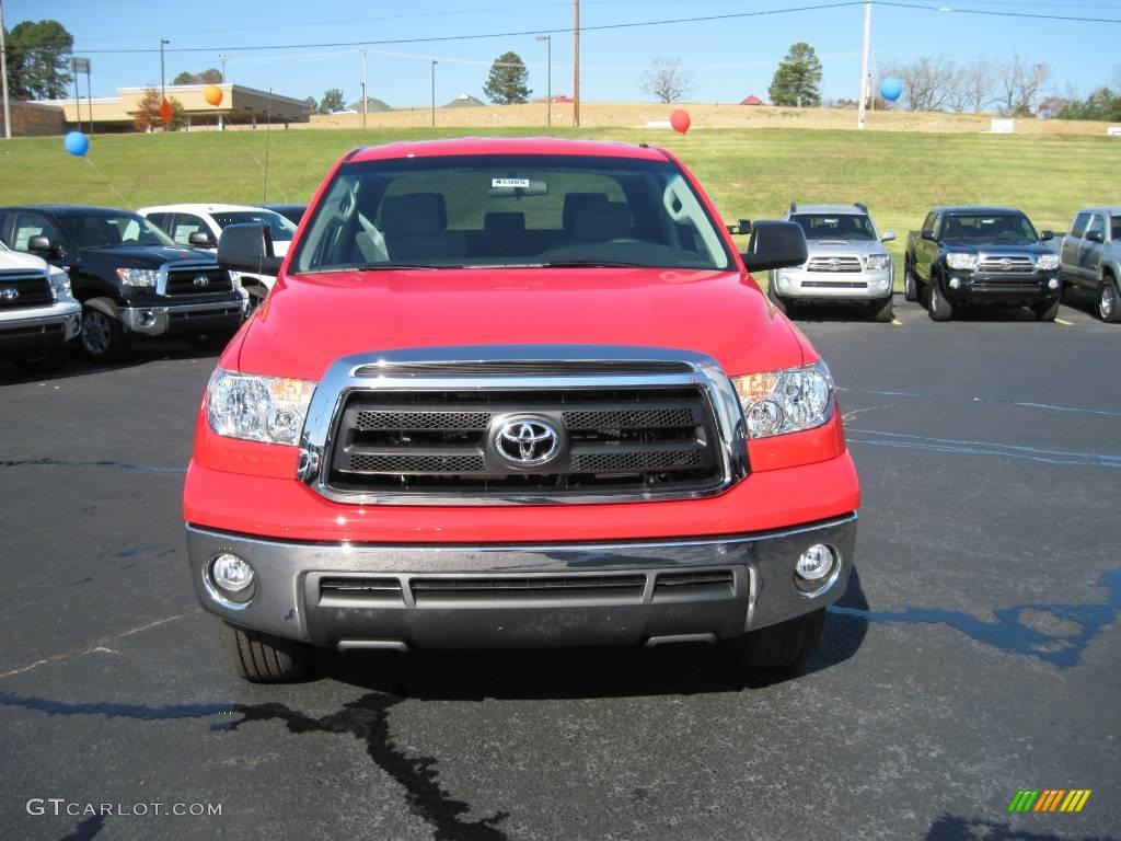 2010 Tundra Double Cab - Radiant Red / Graphite Gray photo #3