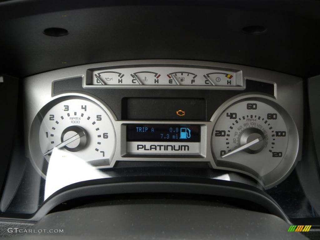 2010 F150 Lariat SuperCrew 4x4 - White Platinum Metallic Tri Coat / Sienna Brown Leather/Black photo #17
